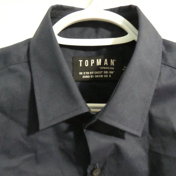 TOPMAN, men's button down dress shirt, size small, BNWOT - Picture 3 of 14